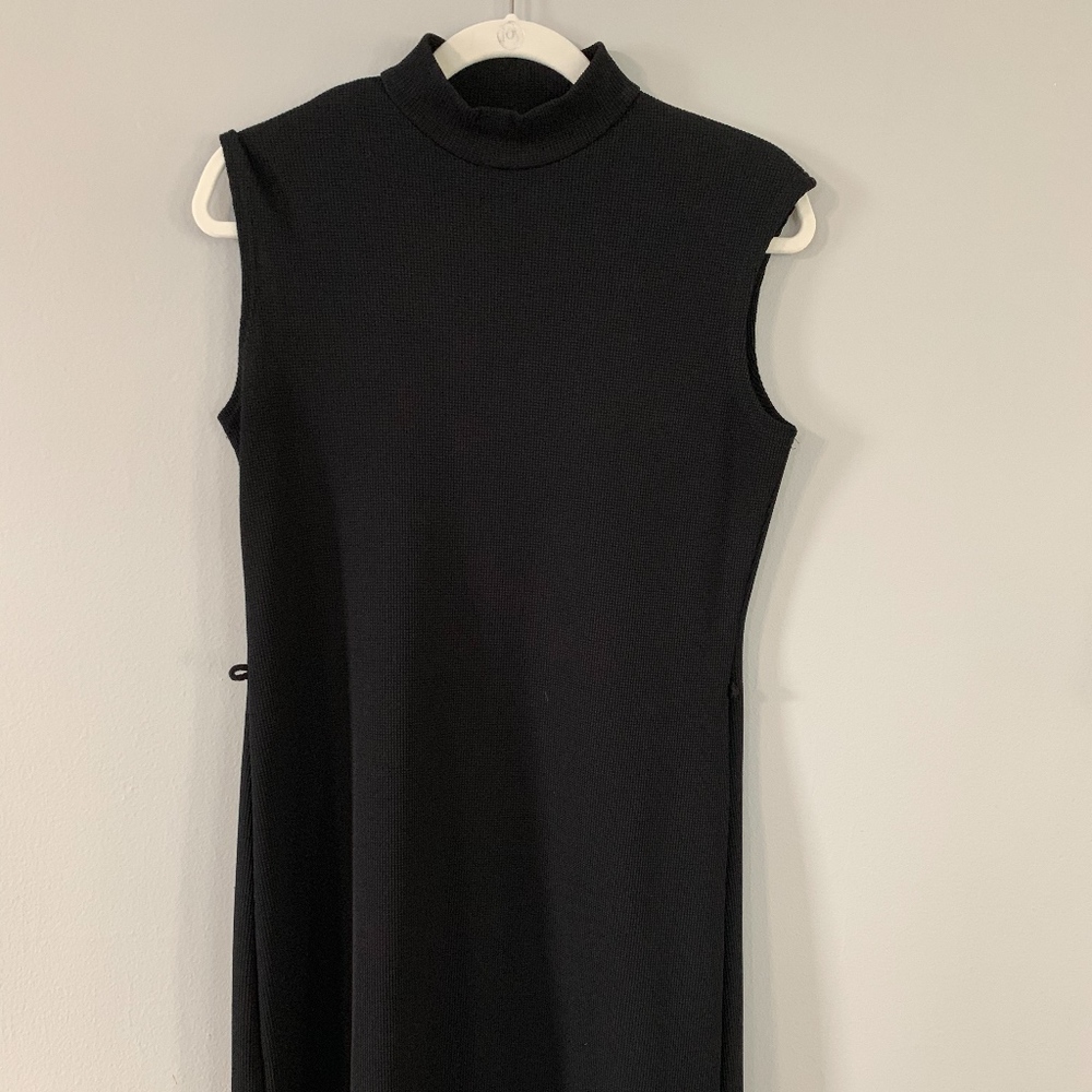 Women's Black high neck tank top dress